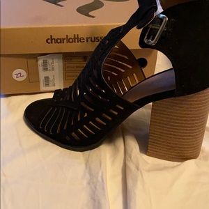 Women's Black Suede Heels